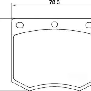 Pastillas de Freno Delanteras Std Ford Escort Mk2